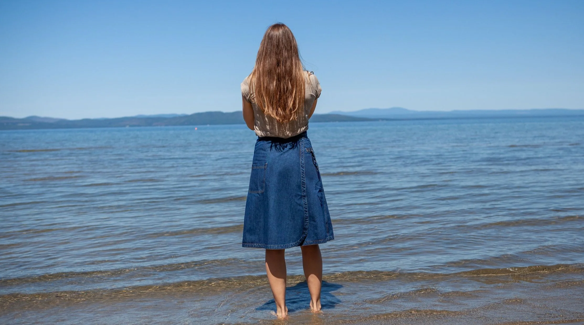 Maker Skirt / Long / Indigo Denim — tove | sustainable fashion
